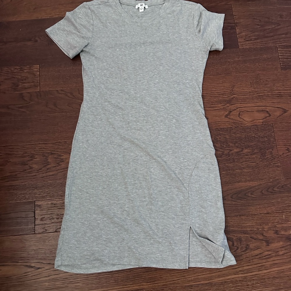 BP Gray Casual T-Shirt Dress